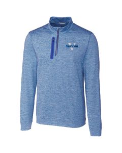 Cutter & Buck Mens Stealth Heathered Quarter-Zip Pullover