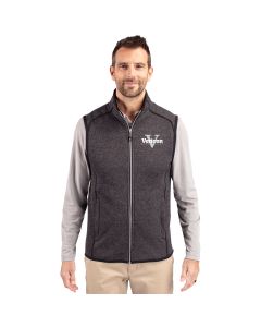 Cutter & Buck Men's Mainsail Sweater-Knit Full Zip Vest